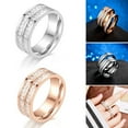 thumbnail image 3 of LYMAYTER Fashion Ring Women's Ring - Couple Style, Geometric, Stackable, 3 of 6
