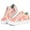 Orange Pink, variant on JENN ARDOR Womens Canvas Shoes Lace up Sneakers Fashion Casual Walking Shoe Zipper Decor