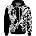thumbnail image 3 of Sudadera con capucha informal de otoño para hombre, sudadera con capucha para hombre, sudadera con estampado de calavera genial, sudaderas para hombre, ropa Y2k, 3 of 5