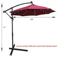 thumbnail image 7 of ENYOPRO Patio Offset Umbrella, Cantilever Umbrella w/ Solar Lights, Large Hanging Market Umbrella w/ Crank & Cross Base, Waterproof UV Protection Outdoor Umbrella w/ Vent Top for Yard Garden. T1679, 7 of 7