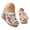 Beige, variant on Dakaela Two Buckles Sandals Women Open Toe Platform Wedge Slip on Slides Womens Denim Summer Beach Casual Walking Shoes (6.5,Brown)