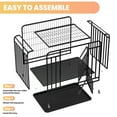 thumbnail image 5 of 42" Chew-Proof with Divider Panel Upgraded Escape-Proof, Folding Dog Crate, Pet Dog Crate, Heavy Duty Indestructible Dog Crate, Dog Kennel Indoor, for High Anxiety Dogs, 5 of 8