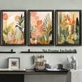 thumbnail image 2 of []2D/flat, 3pcs, canvas painting-frameless, Bohemian Flowers, Wall art, poster and printing materials, Wall Art for Home, Bar, Cafa, Bathroom, fathers day gift, Fahter's Day, Independence Day, Gradu, 2 of 4