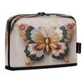 thumbnail image 2 of Standing Pencil Case with Base Large Capacity Stationery Pouch Pen Bag with Zipper for Women Men Gorgeous Colors Butterfly, 2 of 7