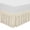 Cream, variant on Wrap Around Elastic Eyelet Bed Skirts 14 1/2 Inches Drop Dust Ruffle Three Fabric Sides Easy On/Easy Off Adjustable Polyester Cotton