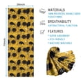 thumbnail image 2 of Yellow Black Sunflower Pattern Hot Yoga Mat Towel Non Slip for Hot Yoga - Quick-Drying Yoga Mat Cover with 4 Corner Pockets with Travel Bag - Hot Yoga Towel Non Slip 74"x26", 2 of 6