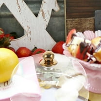 HEMOTON Transparent Acrylic Food Dome for Protection Versatile Use at Home or Parties Clear Cake Stand Cover 10inch