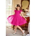 thumbnail image 4 of Arshiner Toddler Girls Summer Sundresses Crew Neck Tutu Gown Flower Girls Dresses for Party Wedding, 4 of 7