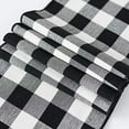 thumbnail image 6 of Fennco Styles Rustic Collection Buffalo Check 14 x 103 Inch Cotton Blend Table Runner - Black Check Table Runner for Banquets, Christmas, Holiday, Special Events and Home Décor, 6 of 7