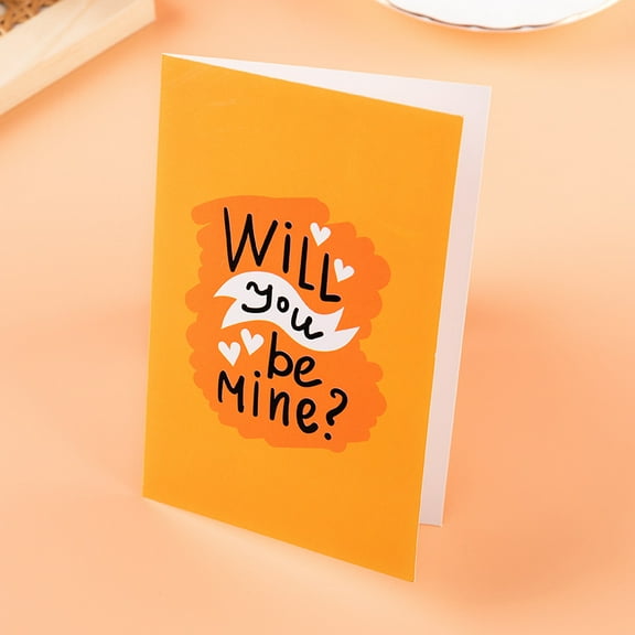 Valentine's Day Card - "Will You Be Mine?" Cute Heart Design - Blank Inside, Envelope Included - Perfect Gift for Loved Ones and Romantic Occasions