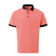 thumbnail image 3 of YDLCAFD Men's Shirt Button Up Turn Down Lapel Solid Color Short Sleeve Sports Shirt, 3 of 9