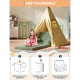 thumbnail image 4 of EastVita Kids Couch, 2-in-1 Comfy Toddler Couch Fold Out, Convertible Sofa to Lounger Foam Kids Chair with Soft Sherpa, Gift, 4 of 7