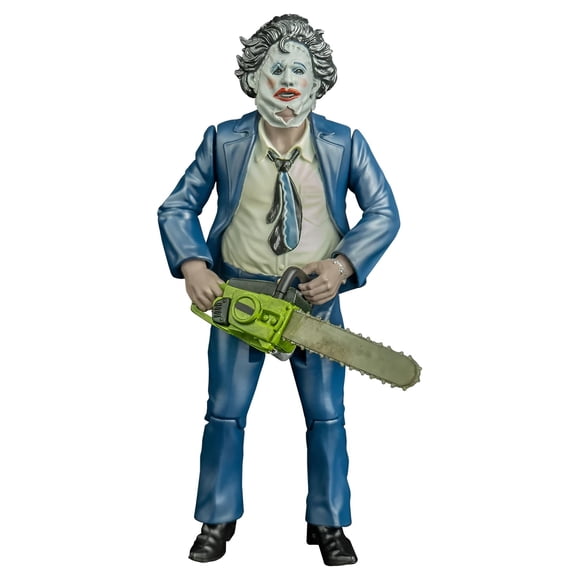 Figura de juguete Trick Or Treat Studios Leatherface de 5 pulgadas