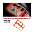 thumbnail image 4 of Cubierta embellecedora PENGJJMXG para panel de control de cambio de marchas de coche con volante a la izquierda para camioneta 2022 2023 marco para portavasos de agua naranja ABS, 4 of 5