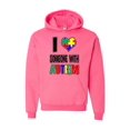 thumbnail image 1 of Unisex I Love Someone With Autism Hoodie Sweatshirt, 1 of 5