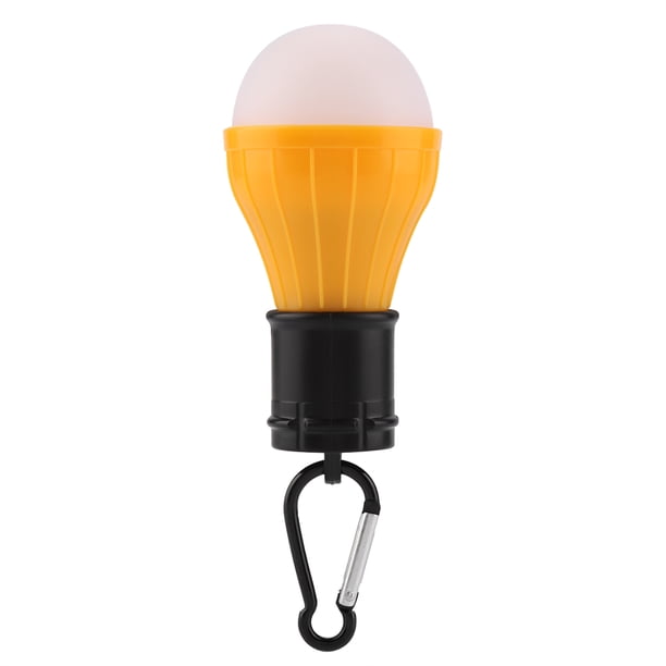 Mini lámpara portátil de 3 LED para tienda de campaña, linterna colgante para pesca al aire libre, lámpara de luz para acampar (amarillo)