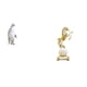 thumbnail image 1 of Escultura de caballo de pingüino, figura coleccionable, artesanía, adorno decorativo, estatua de animal de resina, colección moderna, centro de mesa,, 1 of 8