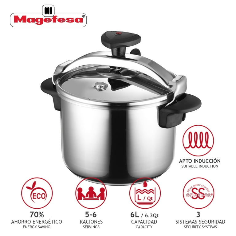 Commercial Chef 13-in-1 6.3-qt. Electric Pressure Cooker Stainless Steel