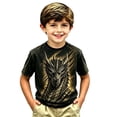 thumbnail image 3 of Hiijoy Boys Black T-Shirt Halloween Stylish Short Sleeve Crewneck T Shirt, Sizes 2-13, 3 of 3