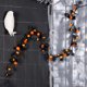 thumbnail image 4 of Halloween Black Maple Leaf and Pumpkin Vine Artificial Fall Leaves Garland Festival Hanging Garland Door Front Wreath, 4 of 5