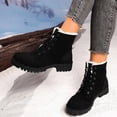 thumbnail image 5 of Bixock Boots for Women Fleece Lined Thick Warm Snow Boots Large Size Round Toe Slip On Warm Comfortable Fall Winter Outdoor Women Shoes, 5 of 9