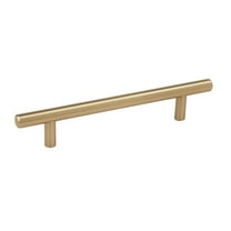 Bar Pulls 5-1/16 in (128 mm) Center-to-Center Golden Champagne Cabinet Pull - 1 Pack
