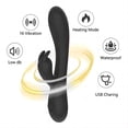 thumbnail image 4 of Centerel Rabbit Vibrator with 16 Vibration Modes, G-Spot Vibrator Sex Toys for Women - Black, 4 of 9
