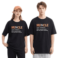 thumbnail image 5 of Huncle The Cool Uncle Retro Graphic Tee for Men, Funny Family Gift Cotton Short Sleeves T-Shirt, 5 of 6