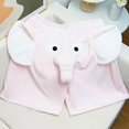 thumbnail image 6 of Yokua Casual Loose Sleepwear Cute Elephant Animal Lounge Plush Shorts for Women Men, 6 of 9