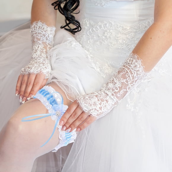 2Pcs Women Leg Garter Belt Fashion Garter Belt Lace Suspender Beautiful Bridal Accessories Embroidered Belts Wedding Birthday Cosplay