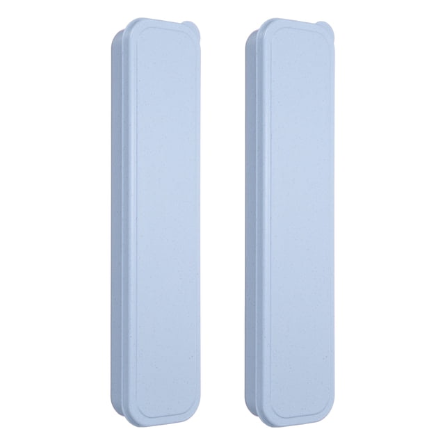 Uxcell 2 Pcs Portacubiertos de Viaje con Estuche, Caja de Cubiertos Portátil de 9.6"