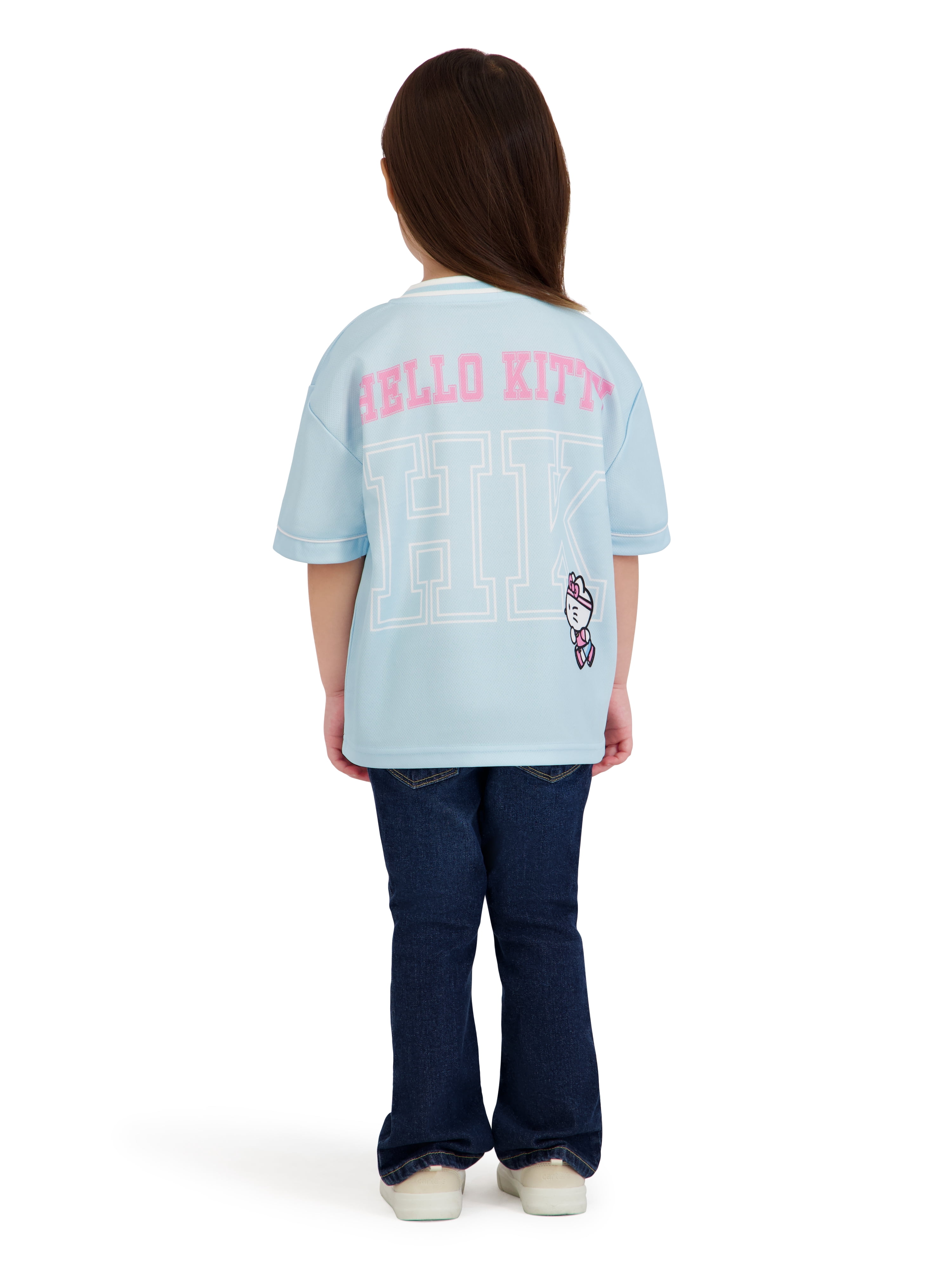 Hello Kitty Toddler Girl Short Sleeve Jersey, Sizes 12 Months-5T