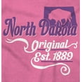 thumbnail image 2 of North Dakota Bison State Shape ND Women's Graphic T Shirt Tees Brisco Brands S, 2 of 6