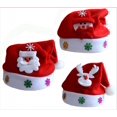 thumbnail image 1 of 3 sombreros de luminiscencia navideña Papá Noel muñeco de nieve reno sombrero de fiesta de Navidad conjunto de fiesta de Navidad suave y cómodo con luz Led, 1 of 5