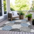 thumbnail image 3 of Dalyn Rugs Machine Washable Indoor/Outdoor Chantille Blue 10' x 14' Rug, 3 of 9