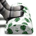 thumbnail image 3 of Philodendron Foot Rest, Continuous Pattern with Tropical Jungle Foliage on Shadowy, Non-Slip Backing Adjustable Ergonomic Memory Foam Leg Support for Office, Emerald Fern Green, by Ambesonne, 3 of 5
