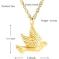 thumbnail image 5 of Cremation Jewelry For Ashes Stainless Steel Peace Dove Urn Keepsake Memorial Ash Holder Cremation Urn Pendant Necklace, 5 of 7
