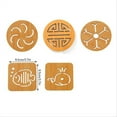 thumbnail image 7 of LBCHEN Sales Today Place Mats Cheap Wood Hollowed Wooden Cup Mat Table Mat Pot Mat Bowl Mat (#4 Multicolor, Silicone), 7 of 7