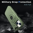 thumbnail image 2 of for iPhone 14/13 Case with Kickstand Sliding Camera Cover, Military Grade Shockproof Portective Compatible with MagSafe Wireless Charger Slim Case Cover for iPhone 14/13, Olivegreen, 2 of 6