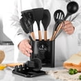 thumbnail image 2 of Yeacher 11PCS Silicone Cooking Utensil Sets Nonstick Heat Resistance Cooking Utensil Set Cooking Tools Whisk Kitchen Tools Set, 2 of 7