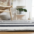thumbnail image 4 of SAFAVIEH Montauk Tanja Checkered Cotton Area Rug, Black/Ivory, 5' x 8', 4 of 8