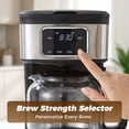 thumbnail image 5 of Kuhitley 12 Cup Drip Coffee Maker, 950W Automatic Coffee Machine with Programmable Timer, Strong Brew, 2-Hour Keep Warm & Auto Shut Off, 1.8L for Home Kitchen Daily Use,Black，CM-135ES2, 5 of 11