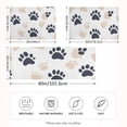 thumbnail image 2 of Yayeee Pillowcase Standard Size Set of 2 Satin Wrinkle Resistant Pillow Case, Black Cat Paw, 2 of 7