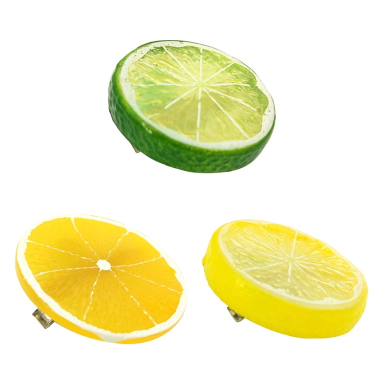 Lemon Hair Clips,Fruit Hair Clips,Lemon Accessories,Novelty  display picture 1