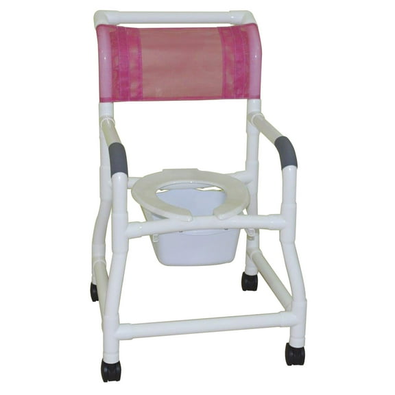 MJM International 118-3TW-FS-SQ-PAIL Shower Chair with Flared Base