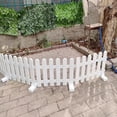 thumbnail image 3 of 5 pcs White Plastic Fence Accessories Posts Fence Accessories (Do not Contain Fence), 3 of 5