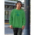 thumbnail image 2 of Old Glory Mens St. Patrick's Day Dublin Shamrock Long Sleeve Graphic Sweatshirt, 2 of 6