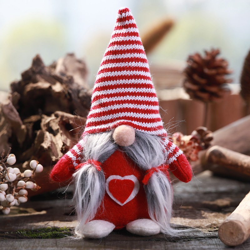 Christmas Decorations Gift Birthday Present, Handmade Plush Tomte Gnome Swedish Scandinavian