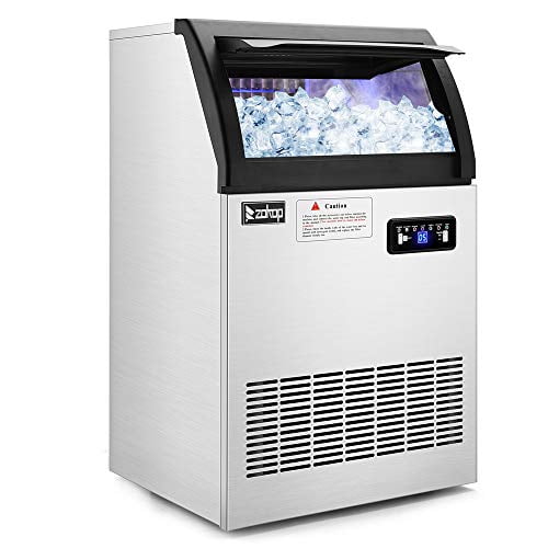 Kepooman Commercial Stainless Steel Freestanding Ice Maker for Home/Kitchen/Office/Restaurant/Bar/Coffee Shop Kepooman Commercial Stainless Steel Freestanding Ice Maker for Home/Kitchen/Office/Restaurant/Bar/Coffee Shop