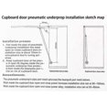 thumbnail image 5 of Damper Gas Struts for Cabinet Hinges, Kitchen Furniture - 100N, Set of 2, ABS Material, 5 of 5